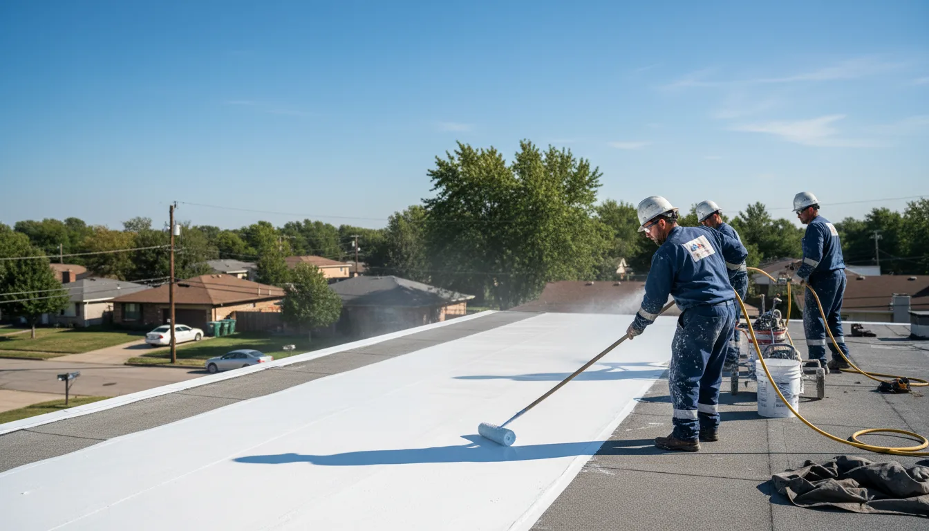 Commercial roof coating in Okolona, AR near me